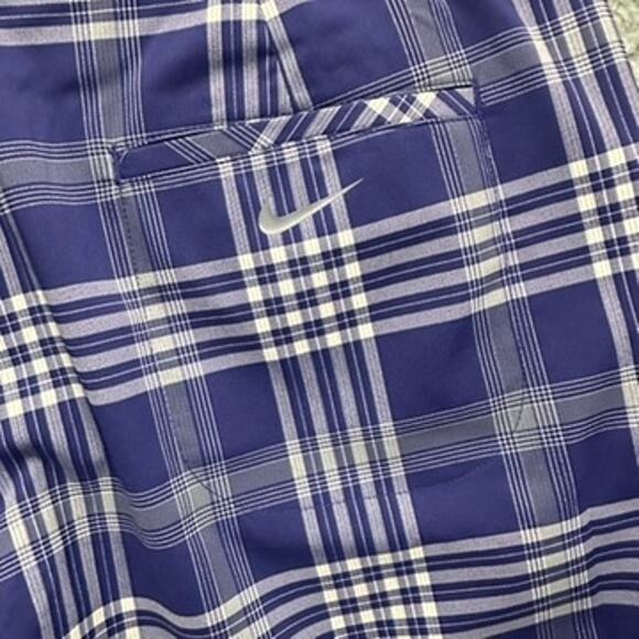 Nike Golf Dri-Fit Women's Size 8 Pebble Beach Plaid Pants Outdoor Activewear - Picture 8 of 11